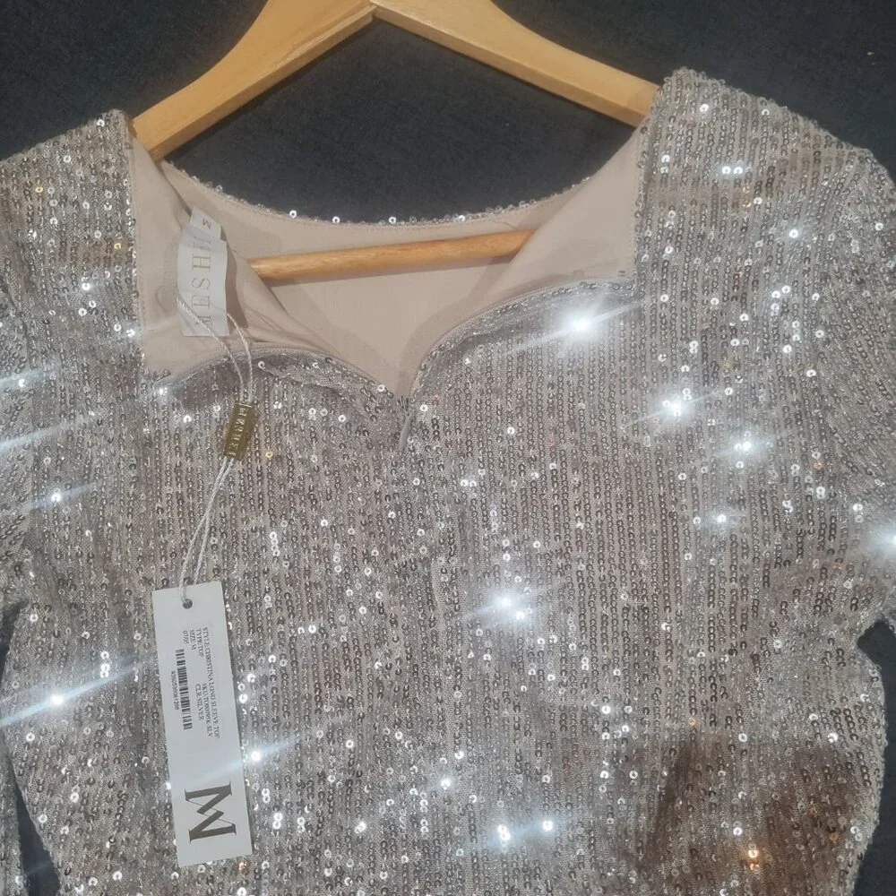 Sequin silver top - Picture 5 of 5